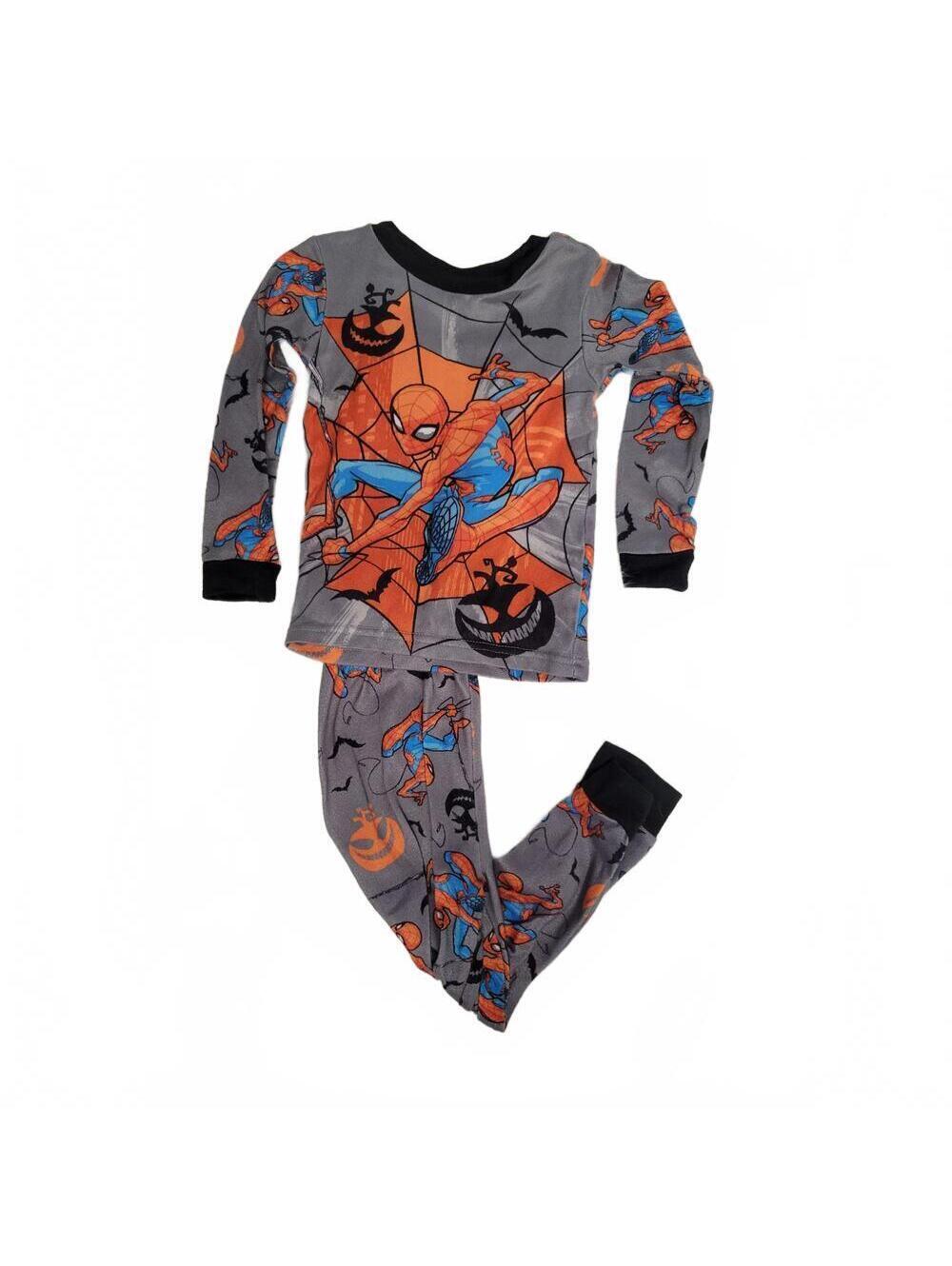 Marvel Spiderman Halloween Theme Long Sleeve Jogger Pajama Set Boys Size 4